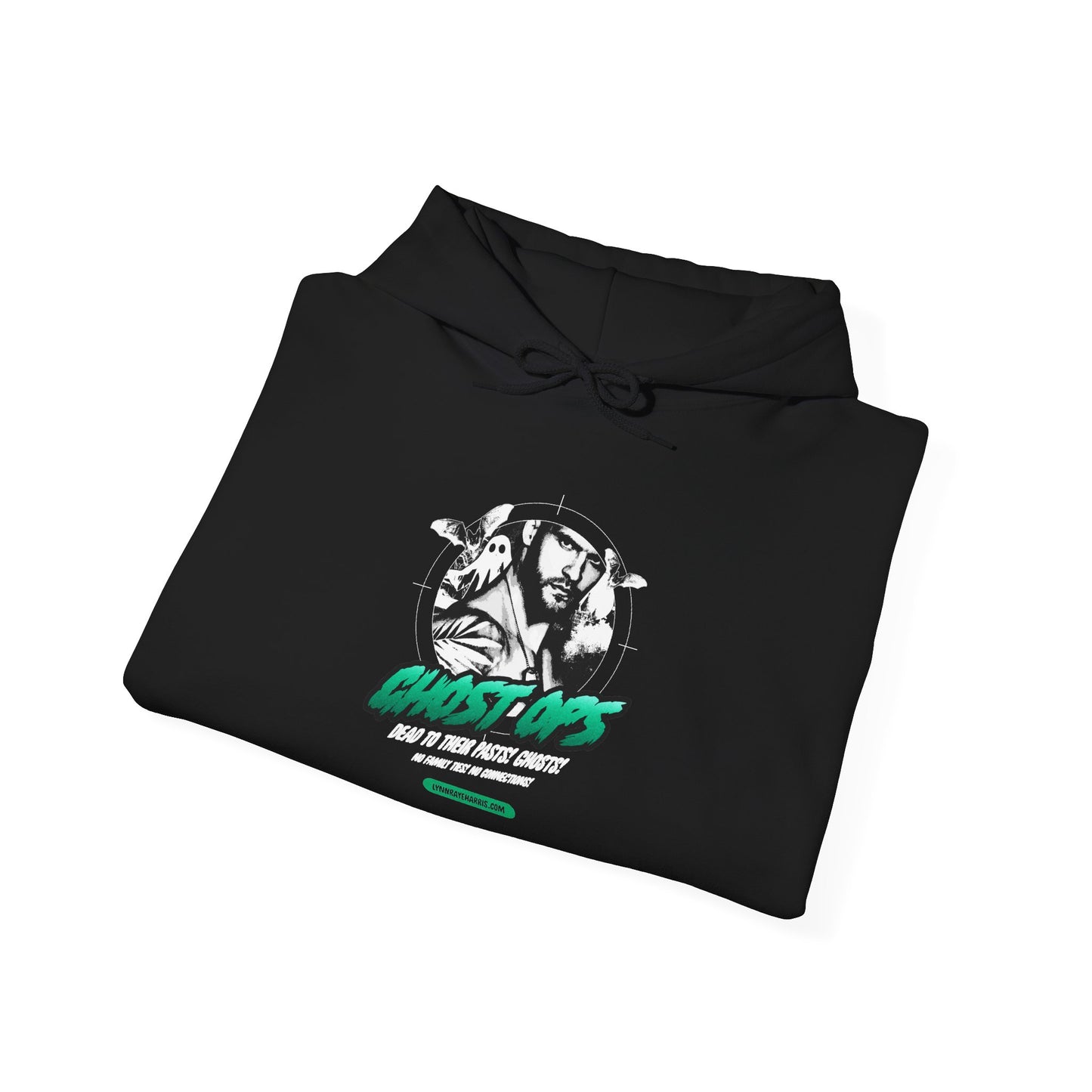 Ghost Ops Spooky Season Hooded Sweatshirt (Green Lettering)
