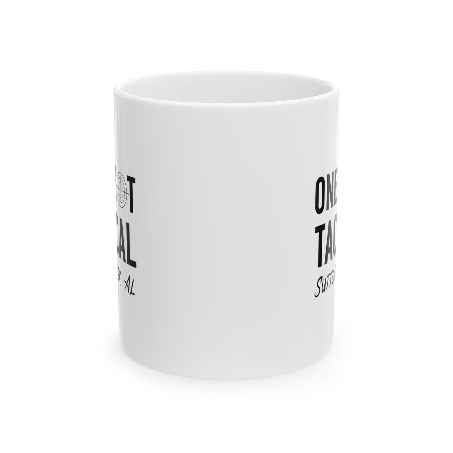 One Shot Tactical Ceramic Mug, (11oz, 15oz)