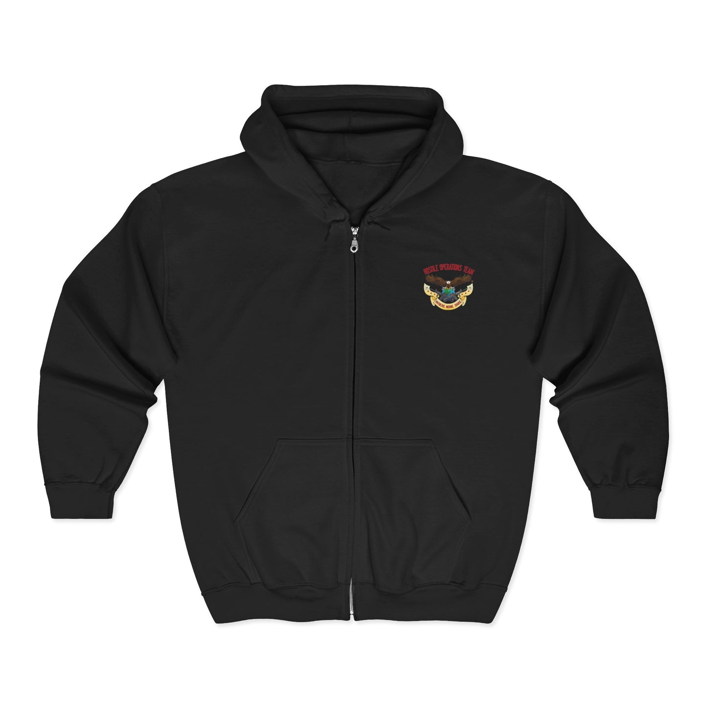 Hostile Operations Team (HOT) Full Zip Hooded Sweatshirt