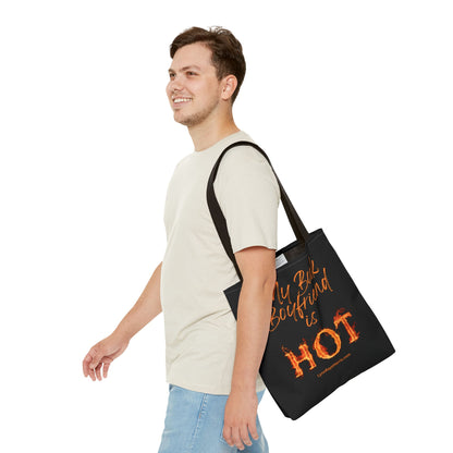 My Book Boyfriend is HOT Tote Bag