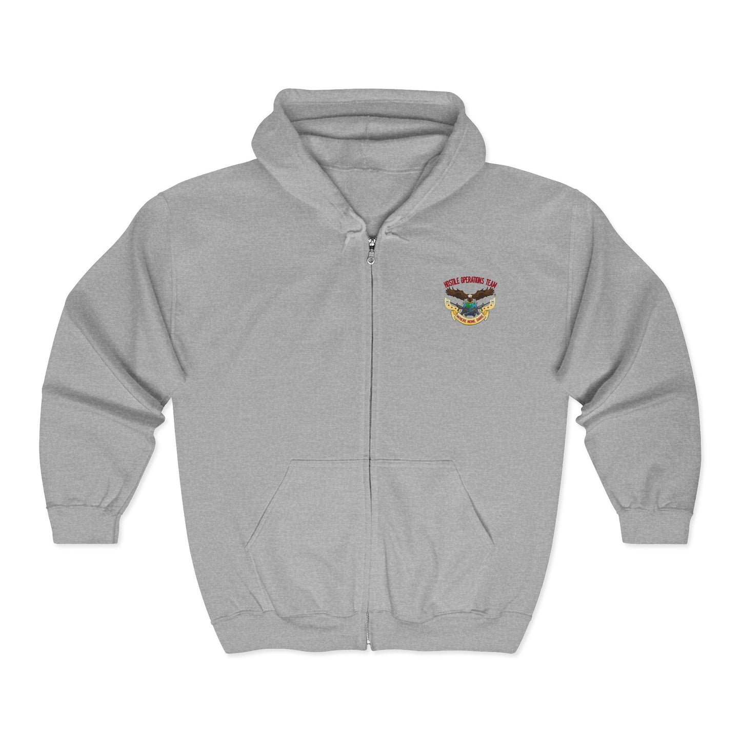 Hostile Operations Team (HOT) Full Zip Hooded Sweatshirt