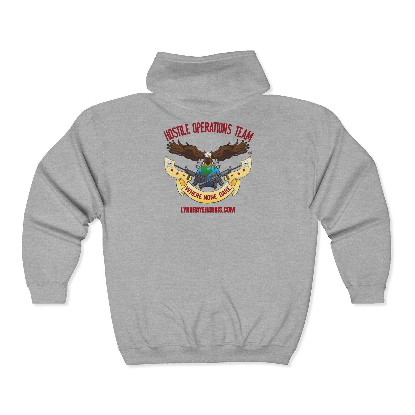 Hostile Operations Team (HOT) Full Zip Hooded Sweatshirt