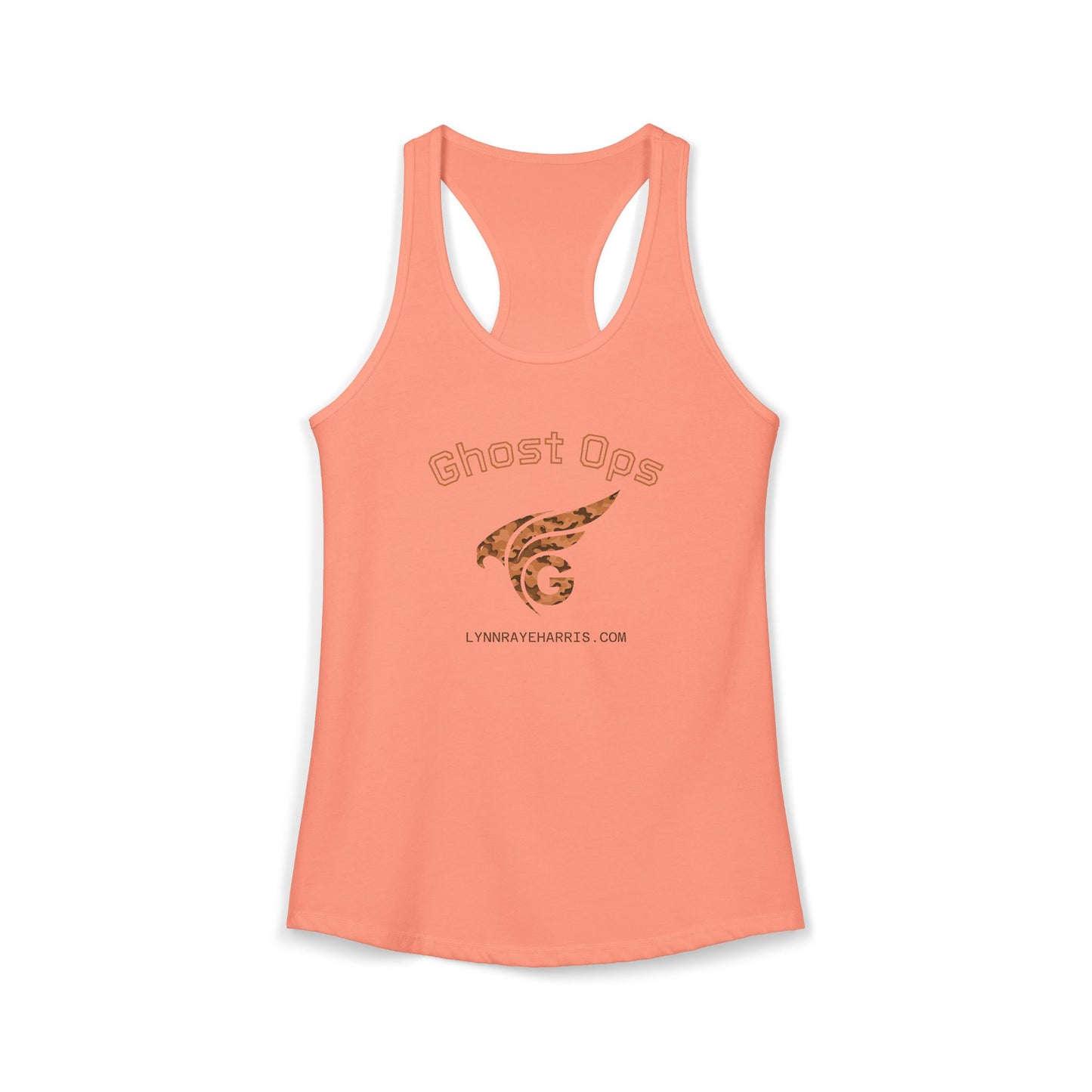 Ghost Ops Racerback Tank (Orange Camo)