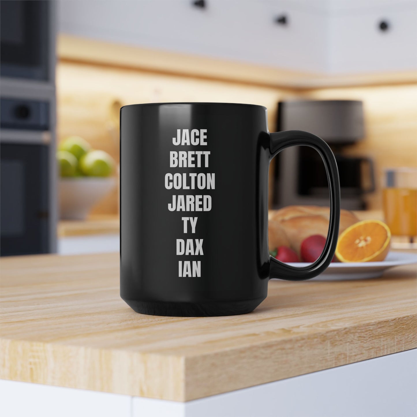Black's Bandits Logo and Team Member Names Mug