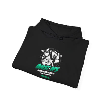 Ghost Ops Spooky Season Hooded Sweatshirt (Green Lettering)