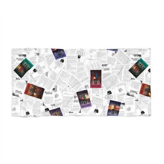 Ghost Ops Book Pages Beach Towel