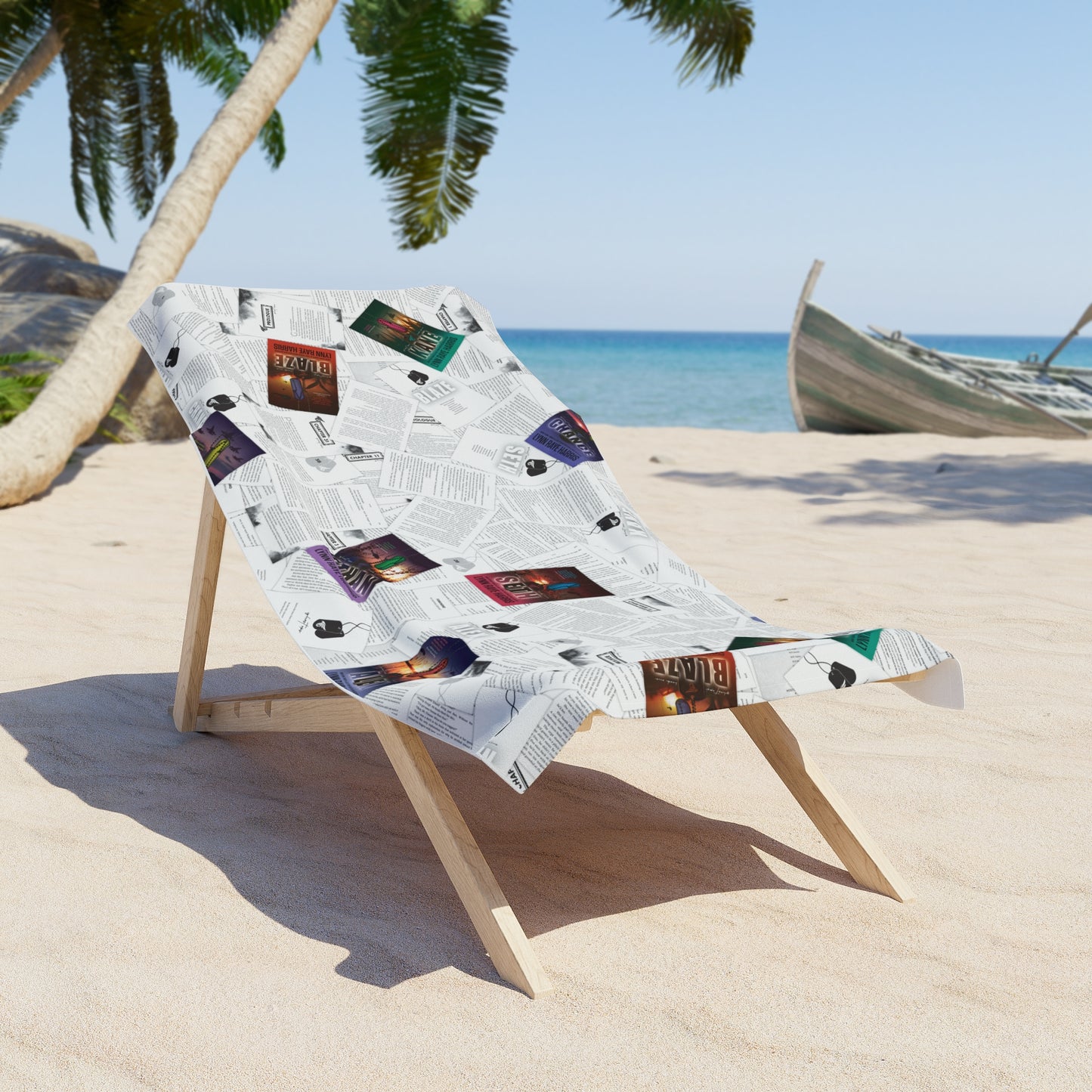 Ghost Ops Book Pages Beach Towel