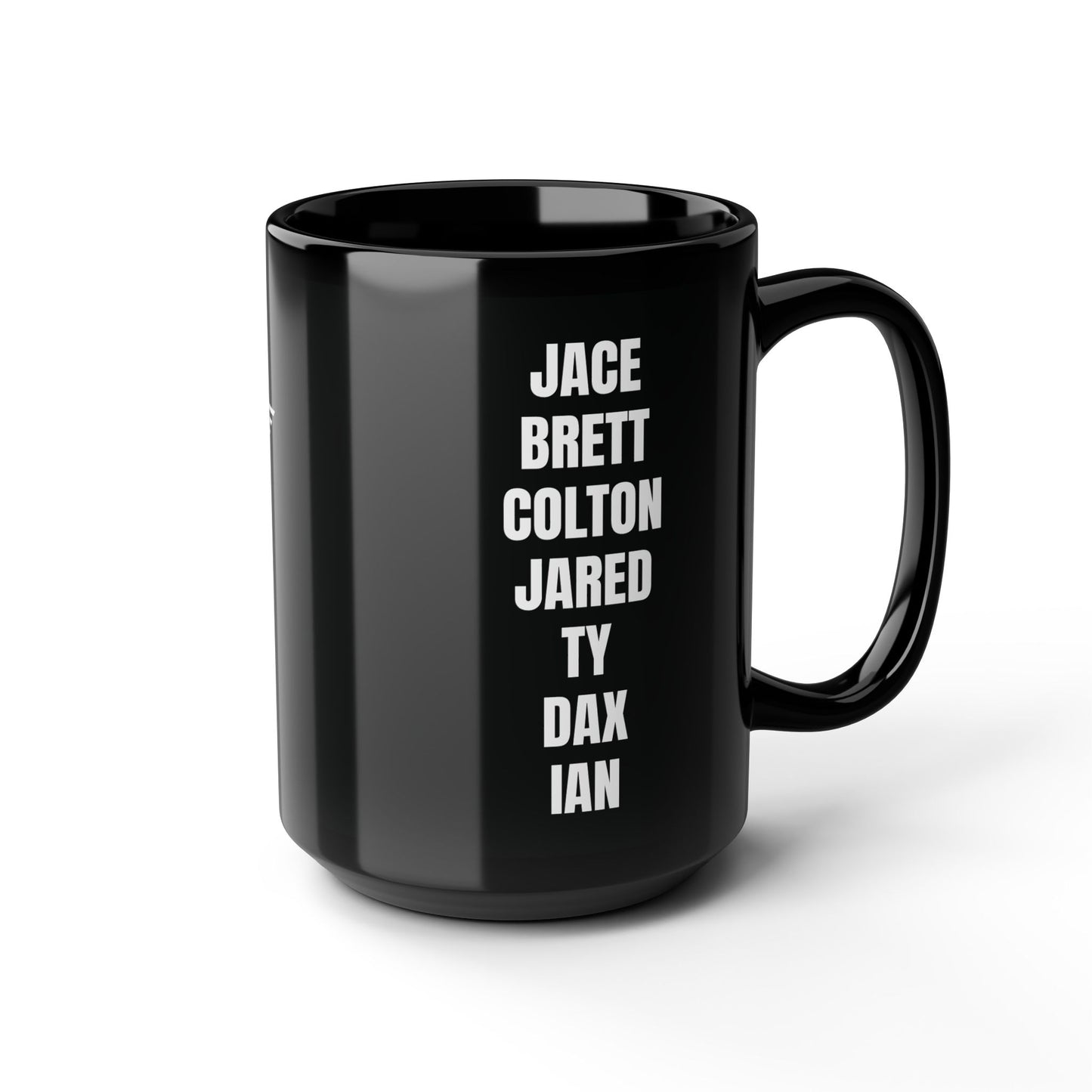 Black's Bandits Logo and Team Member Names Mug