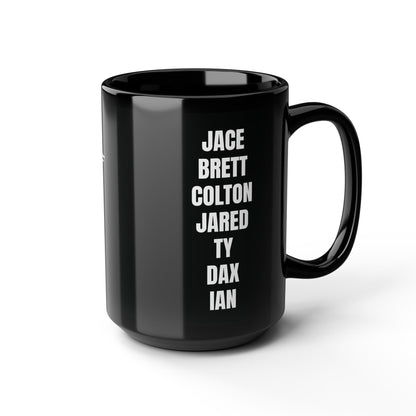Black's Bandits Logo and Team Member Names Mug