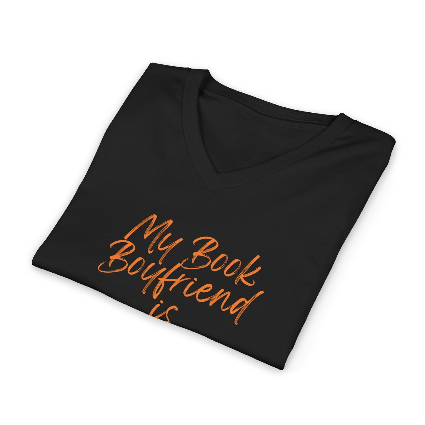 My Book Boyfriend is HOT V-Neck Tee