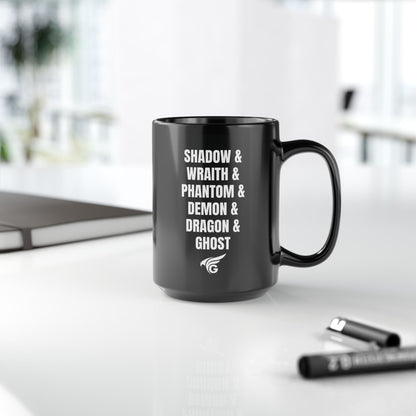 Ghost Ops Logo and Callsigns Mug