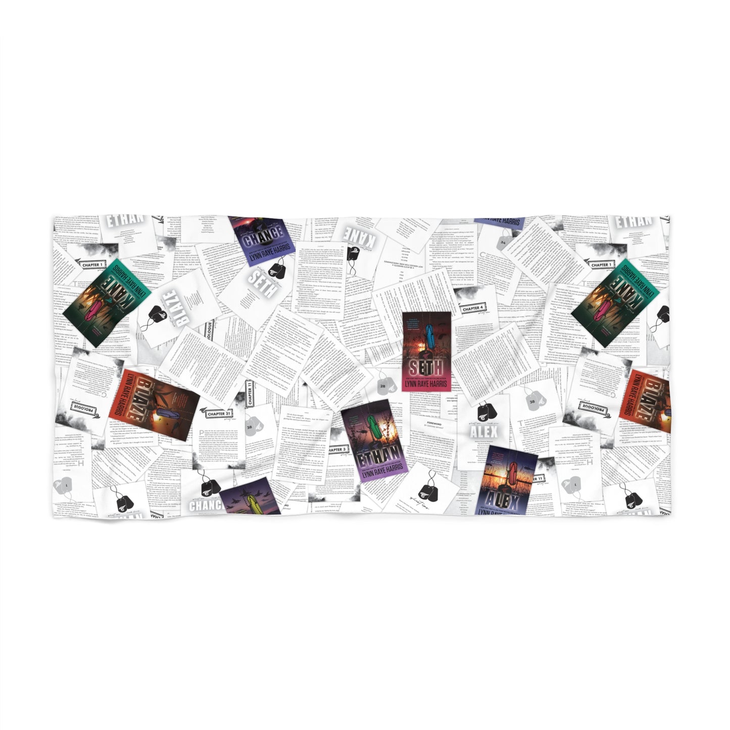 Ghost Ops Book Pages Beach Towel